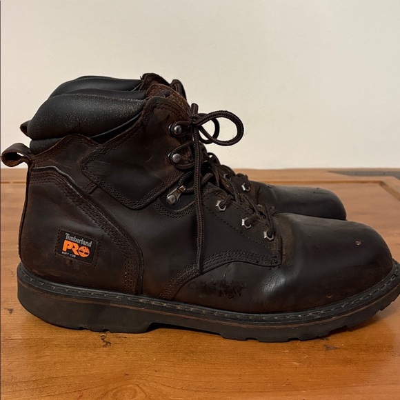 Timberland PRO Men\'s Dark Brown Leather Boots Size 14.5 main image 6